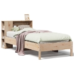 Letto Libreria senza Materasso 90x190 cm Legno Massello Pino