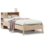 Letto Libreria senza Materasso 90x200 cm Legno Massello Pino