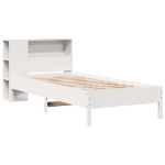 Letto Libreria senza Materasso Bianco 100x200 cm Legno di Pino