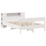 Letto Libreria senza Materasso Bianco 120x200 cm Legno di Pino