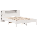 Letto Libreria senza Materasso Bianco 135x190 cm Legno di Pino