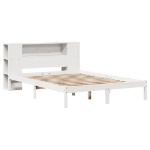 Letto Libreria senza Materasso Bianco 140x190 cm Legno di Pino