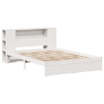 Letto Libreria senza Materasso Bianco 140x200 cm Legno di Pino