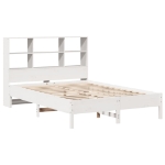 Letto Libreria senza Materasso Bianco 140x200 cm Legno di Pino