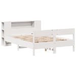 Letto Libreria senza Materasso Bianco 160x200 cm Legno di Pino