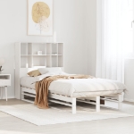 Letto Libreria senza Materasso Bianco 75x190 cm Legno Massello