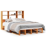 Letto Libreria senza Materasso Marrone Cera 120x190 cm Legno