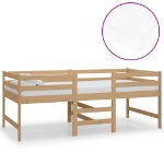 Letto Mezzo Alto con Materasso 90x200 cm Ambra Legno di Pino