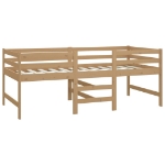 Letto Mezzo Alto con Materasso 90x200 cm Ambra Legno di Pino