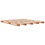 Letto Pallet Marrone Cera 180x200 cm in Legno Massello di Pino