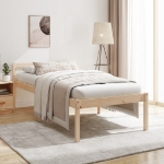 Letto per Anziani 100x200 cm in Legno Massello di Pino