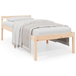 Letto per Anziani 100x200 cm in Legno Massello di Pino