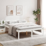 Letto per Anziani 150x200 cm King in Legno Massello di Pino