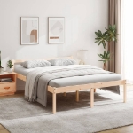 Letto per Anziani 150x200 cm King in Legno Massello di Pino