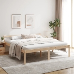 Letto per Anziani 200x200 cm in Legno Massello di Pino