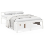 Letto per Anziani Bianco 120x190 cm Small Double Legno di Pino