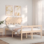 Letto per Anziani con Testiera 120x200 cm in Legno Massello