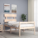 Letto per Anziani con Testiera Small Single in Legno Massello