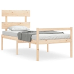 Letto per Anziani con Testiera Small Single in Legno Massello