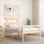 Letto per Anziani con Testiera Small Single in Legno Massello