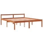 Letto per Anziani Marrone Cera 150x200cm Legno Massello di Pino