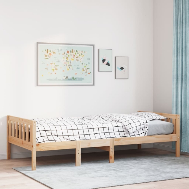 Letto per Bambini senza Materasso 80x200 cm Legno Massello Pino