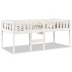 Letto per Bambini senza Materasso Bianco 75x190cm Massello Pino