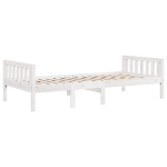 Letto per Bambini senza Materasso Bianco 75x190cm Massello Pino