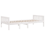 Letto per Bambini senza Materasso Bianco 90x190cm Massello Pino