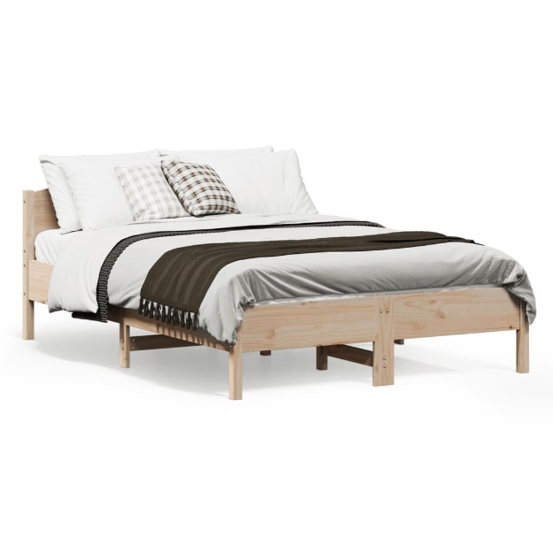 Letto senza Materasso 120x190 cm in Legno Massello di Pino