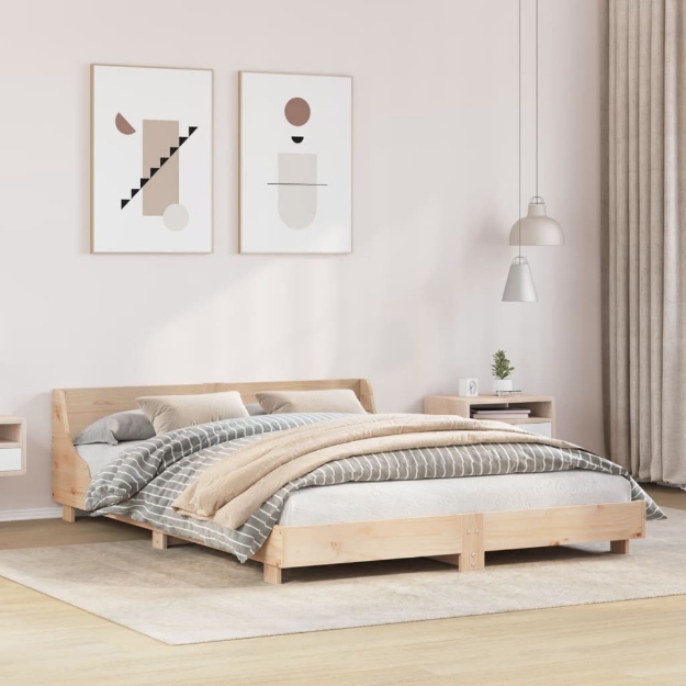 Letto senza Materasso 120x190 cm in Legno Massello di Pino