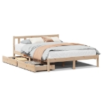 Letto senza Materasso 120x190 cm in Legno Massello di Pino