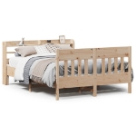 Letto senza Materasso 120x190 cm in Legno Massello di Pino