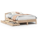 Letto senza Materasso 120x190 cm in Legno Massello di Pino