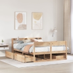 Letto senza Materasso 120x190 cm in Legno Massello di Pino