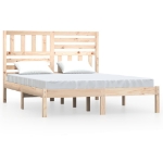 Letto senza Materasso 120x190 cm in Legno Massello di Pino