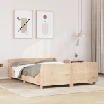 Letto senza Materasso 120x190 cm in Legno Massello di Pino