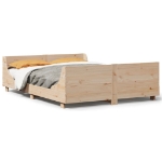 Letto senza Materasso 120x190 cm in Legno Massello di Pino