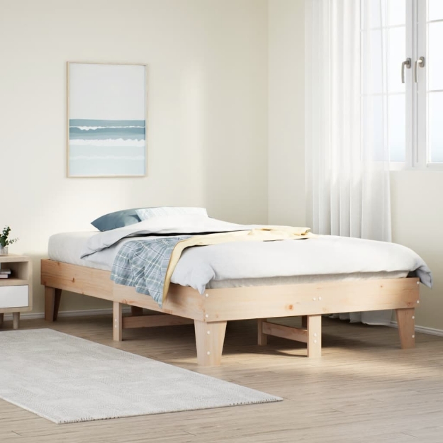 Letto senza Materasso 120x190 cm in Legno Massello di Pino