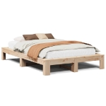 Letto senza Materasso 120x190 cm in Legno Massello di Pino