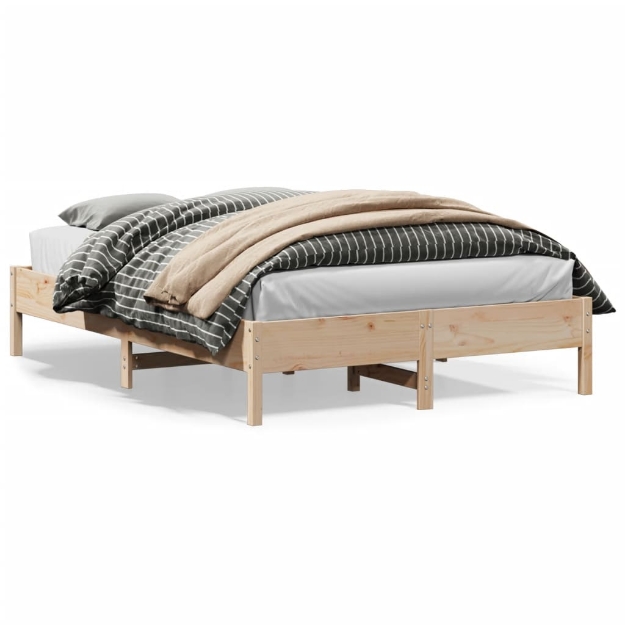 Letto senza Materasso 120x200 cm in Legno Massello di Pino