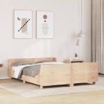 Letto senza Materasso 120x200 cm in Legno Massello di Pino