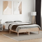 Letto senza Materasso 135x190 cm in Legno Massello di Pino