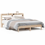 Letto senza Materasso 135x190 cm in Legno Massello di Pino