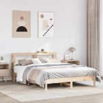 Letto senza Materasso 135x190 cm in Legno Massello di Pino