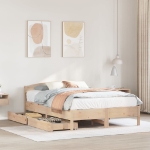 Letto senza Materasso 135x190 cm in Legno Massello di Pino