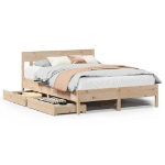 Letto senza Materasso 135x190 cm in Legno Massello di Pino