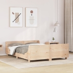 Letto senza Materasso 140x190 cm in Legno Massello di Pino