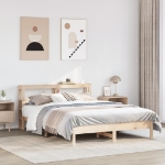 Letto senza Materasso 140x190 cm in Legno Massello di Pino