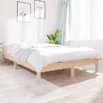 Letto senza Materasso 140x190 cm in Legno Massello di Pino